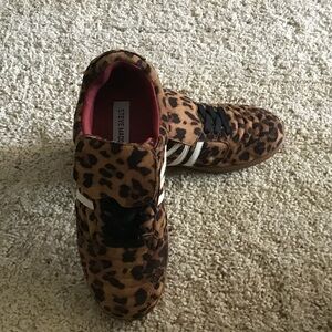 Steve Madden Brown and Black Leopard Sneakers